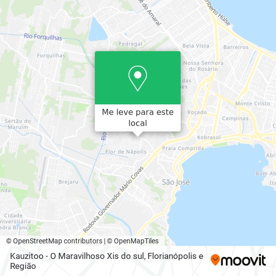 Kauzitoo - O Maravilhoso Xis do sul mapa