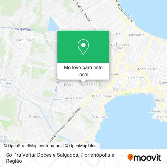 So Pra Variar Doces e Salgados mapa