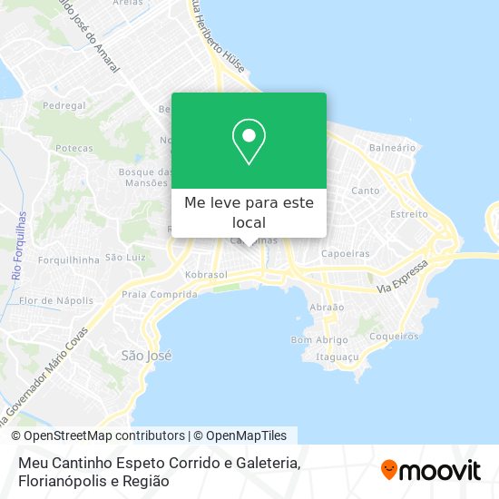 Meu Cantinho Espeto Corrido e Galeteria mapa