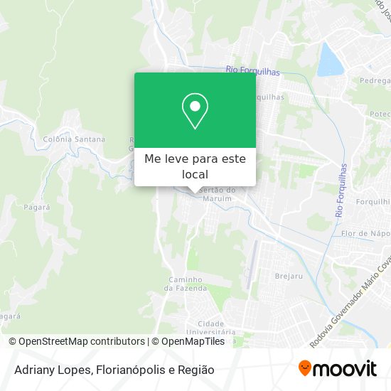 Adriany Lopes mapa