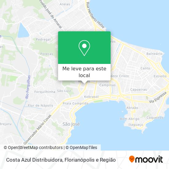 Costa Azul Distribuidora mapa