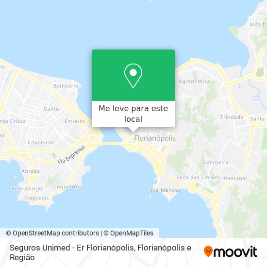 Seguros Unimed - Er Florianópolis mapa