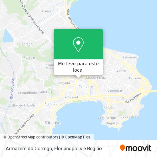 Armazem do Corrego mapa