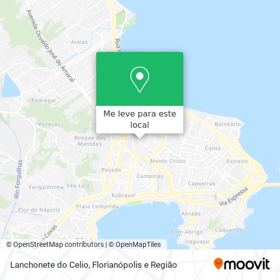 Lanchonete do Celio mapa