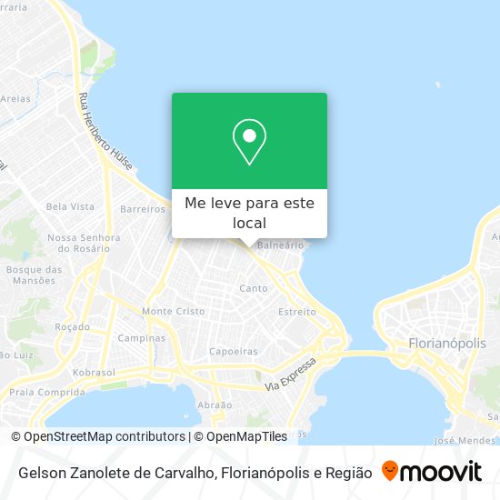 Gelson Zanolete de Carvalho mapa