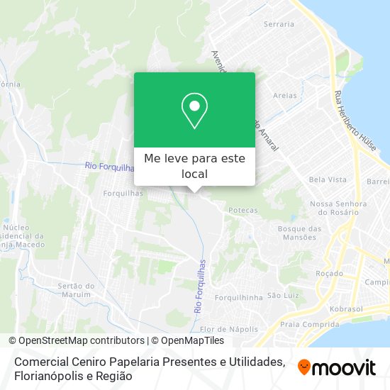 Comercial Ceniro Papelaria Presentes e Utilidades mapa