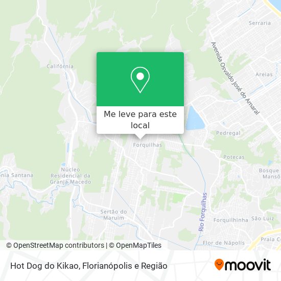 Hot Dog do Kikao mapa