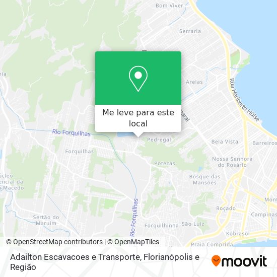 Adailton Escavacoes e Transporte mapa