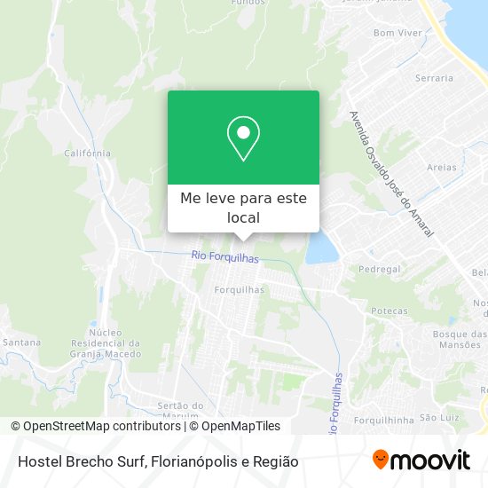 Hostel Brecho Surf mapa