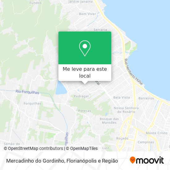Mercadinho do Gordinho mapa