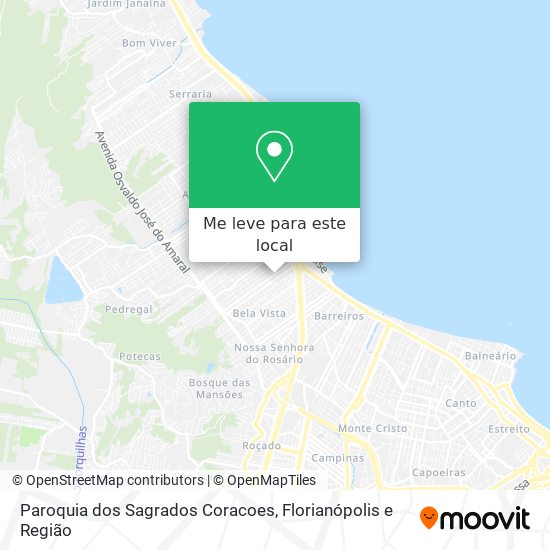 Paroquia dos Sagrados Coracoes mapa