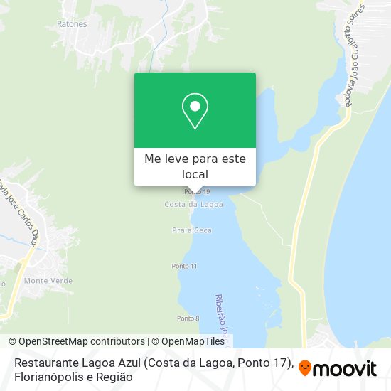 Restaurante Lagoa Azul (Costa da Lagoa, Ponto 17) mapa