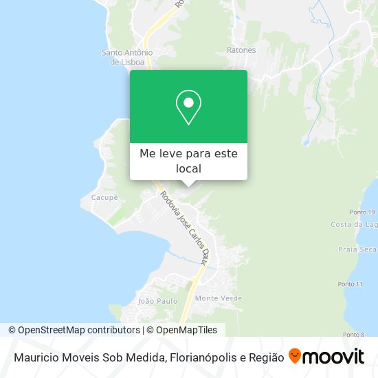 Mauricio Moveis Sob Medida mapa