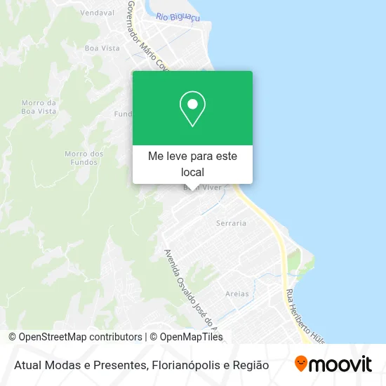 Atual Modas e Presentes mapa