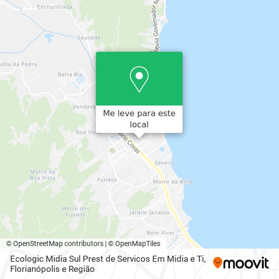 Ecologic Midia Sul Prest de Servicos Em Midia e Ti mapa