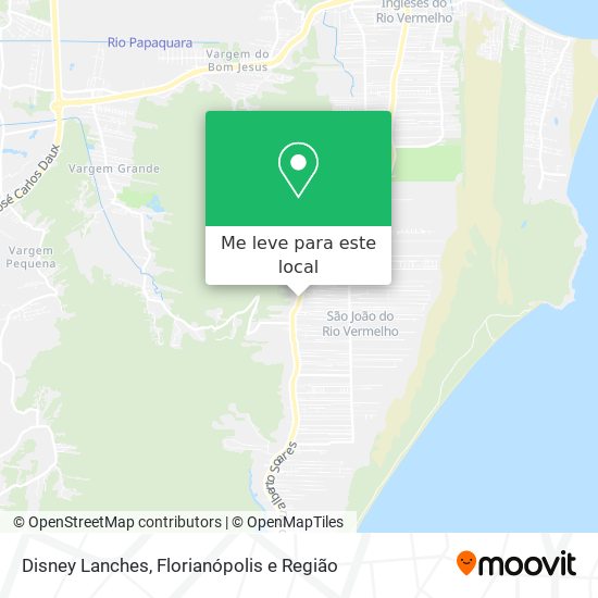 Disney Lanches mapa