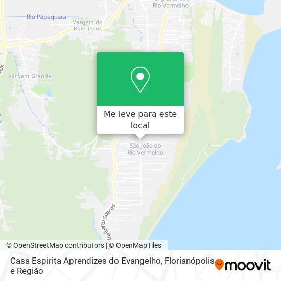 Casa Espirita Aprendizes do Evangelho mapa