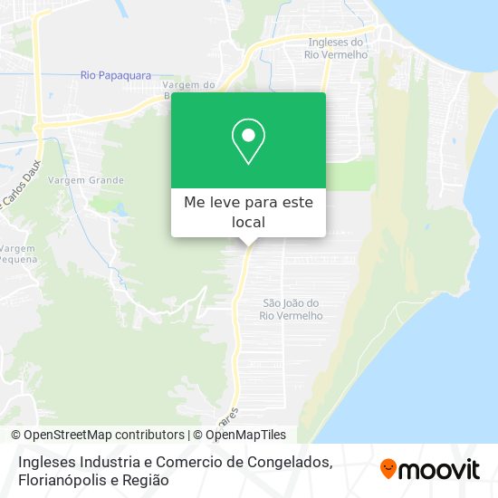 Ingleses Industria e Comercio de Congelados mapa