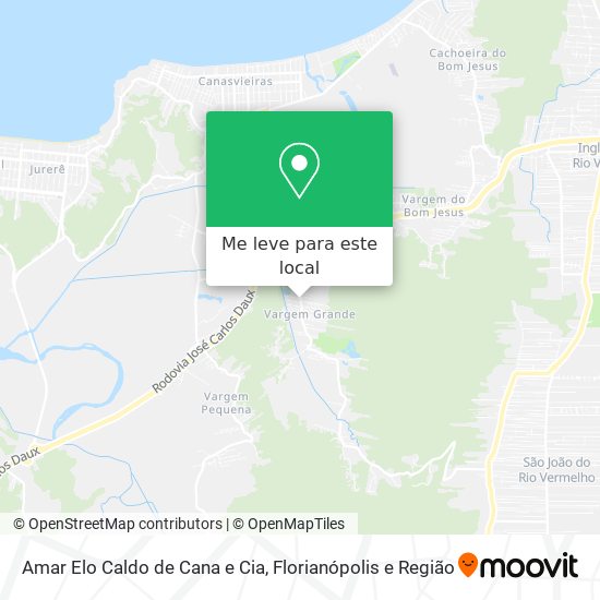 Amar Elo Caldo de Cana e Cia mapa