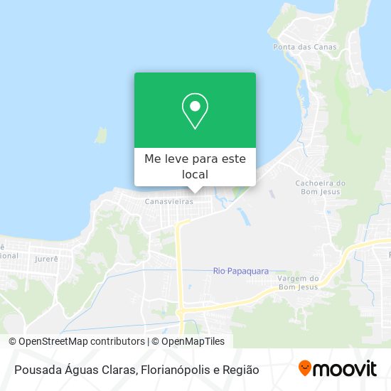 Pousada Águas Claras mapa