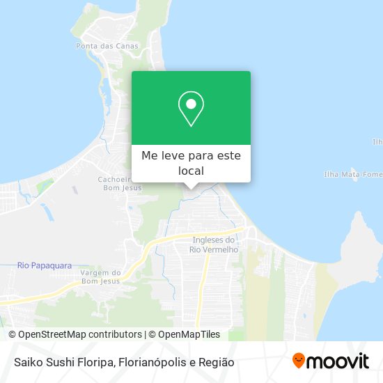 Saiko Sushi Floripa mapa