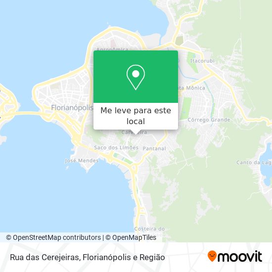Rua das Cerejeiras mapa