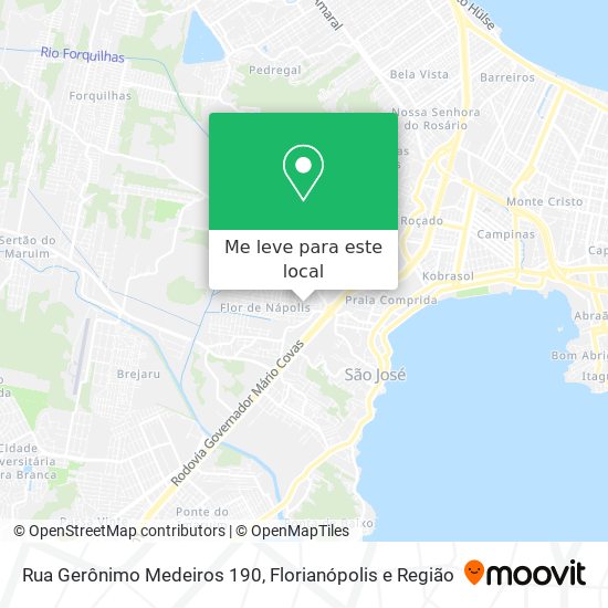 Rua Gerônimo Medeiros 190 mapa