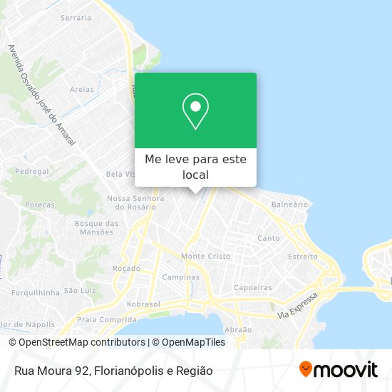 Rua Moura 92 mapa