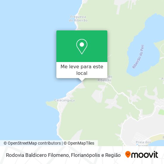 Rodovia Baldicero Filomeno mapa