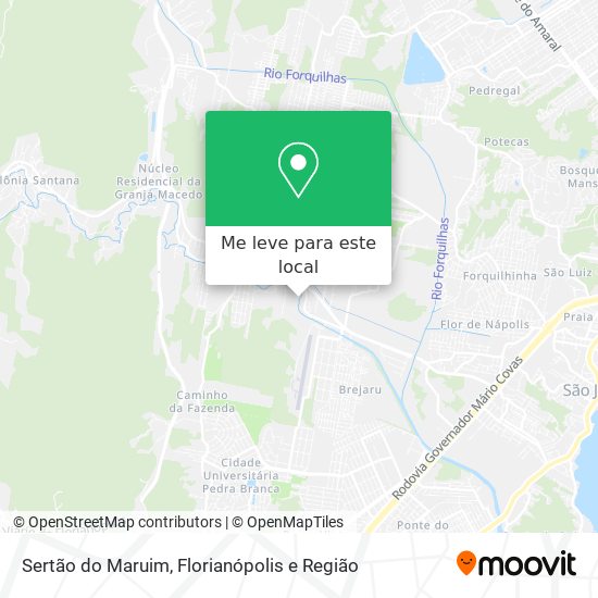 Sertão do Maruim mapa