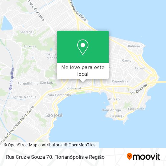 Rua Cruz e Souza 70 mapa