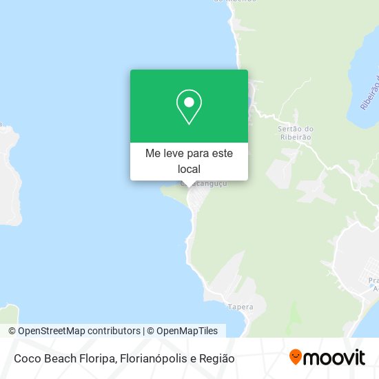 Coco Beach Floripa mapa