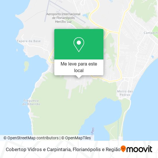 Cobertop Vidros e Carpintaria mapa