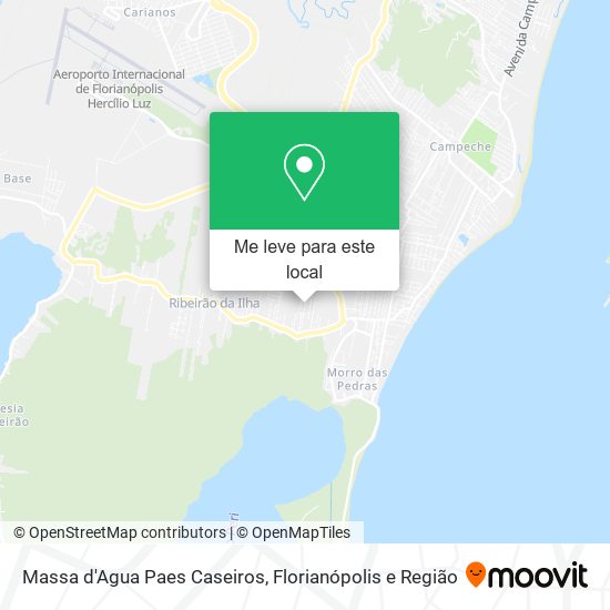 Massa d'Agua Paes Caseiros mapa