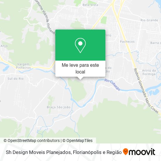 Sh Design Moveis Planejados mapa
