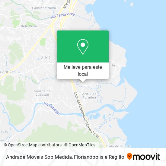 Andrade Moveis Sob Medida mapa