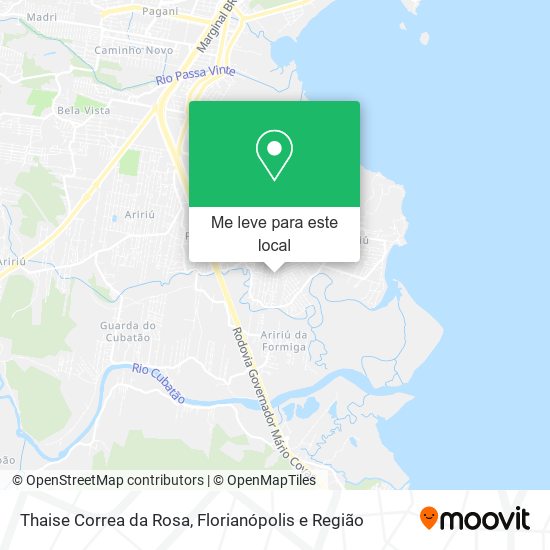 Thaise Correa da Rosa mapa
