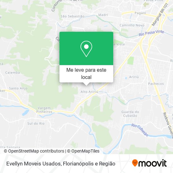 Evellyn Moveis Usados mapa