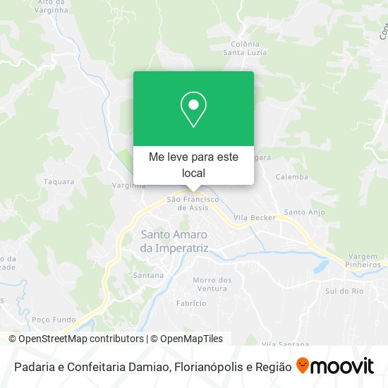 Padaria e Confeitaria Damiao mapa