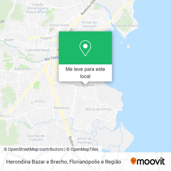 Herondina Bazar e Brecho mapa