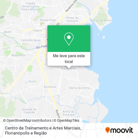 Centro de Treinamento e Artes Marciais mapa