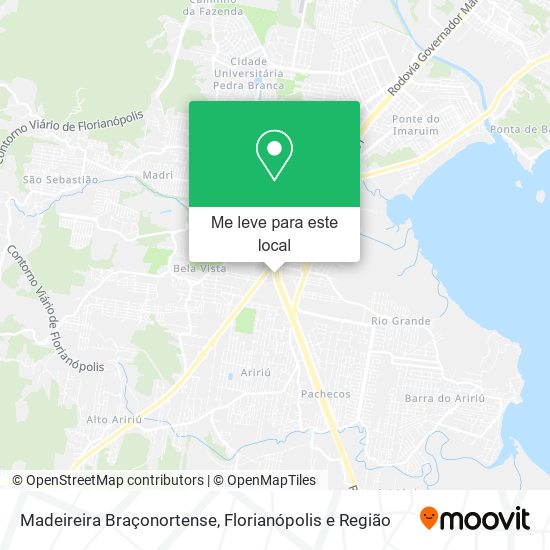 Madeireira Braçonortense mapa