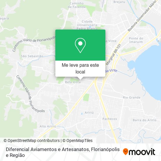 Diferencial Aviamentos e Artesanatos mapa