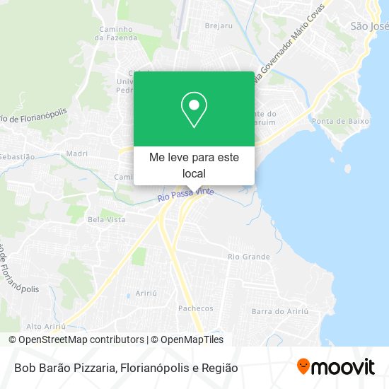 Bob Barão Pizzaria mapa