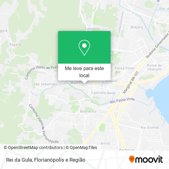 Rei da Gula mapa
