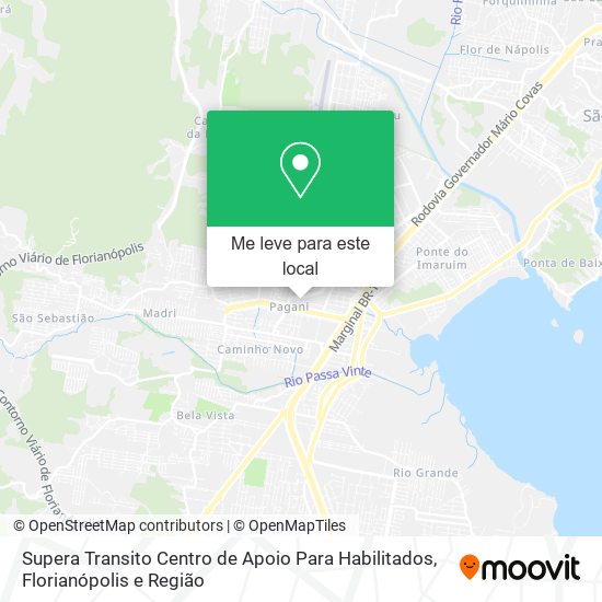 Supera Transito Centro de Apoio Para Habilitados mapa