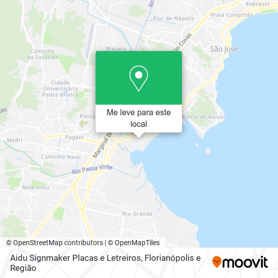 Aidu Signmaker Placas e Letreiros mapa
