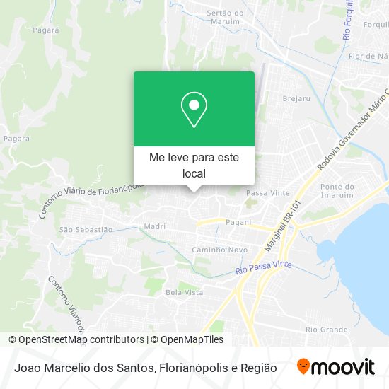Joao Marcelio dos Santos mapa