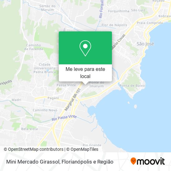 Mini Mercado Girassol mapa