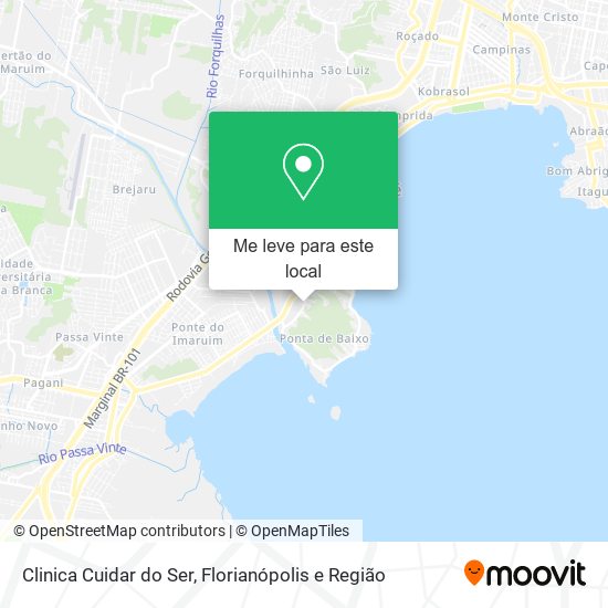 Clinica Cuidar do Ser mapa